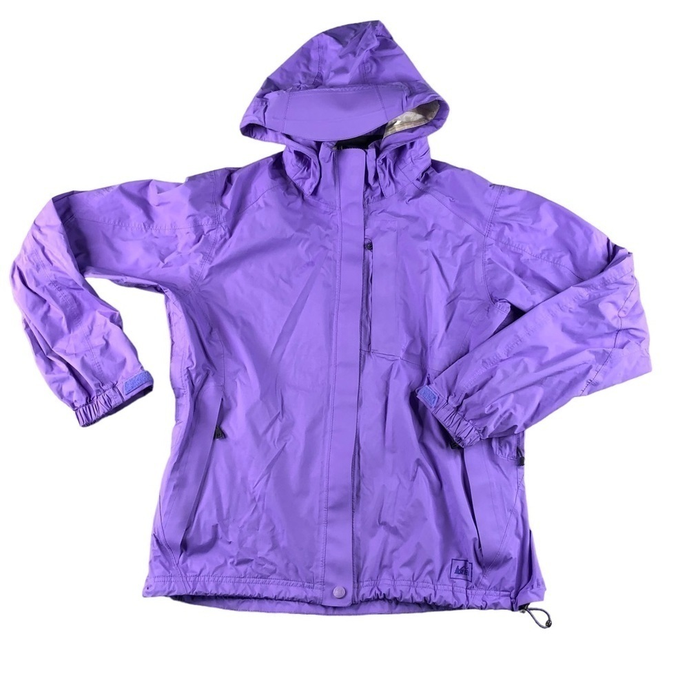 REI Womens Purple Ultra Light Waterproof Windproof Coat 794275 Outdoor‎ Hiking